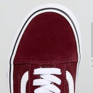 vans old skool platform burgundy